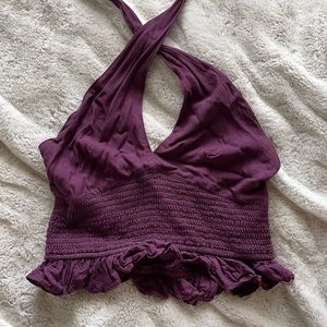Criss cross halter top